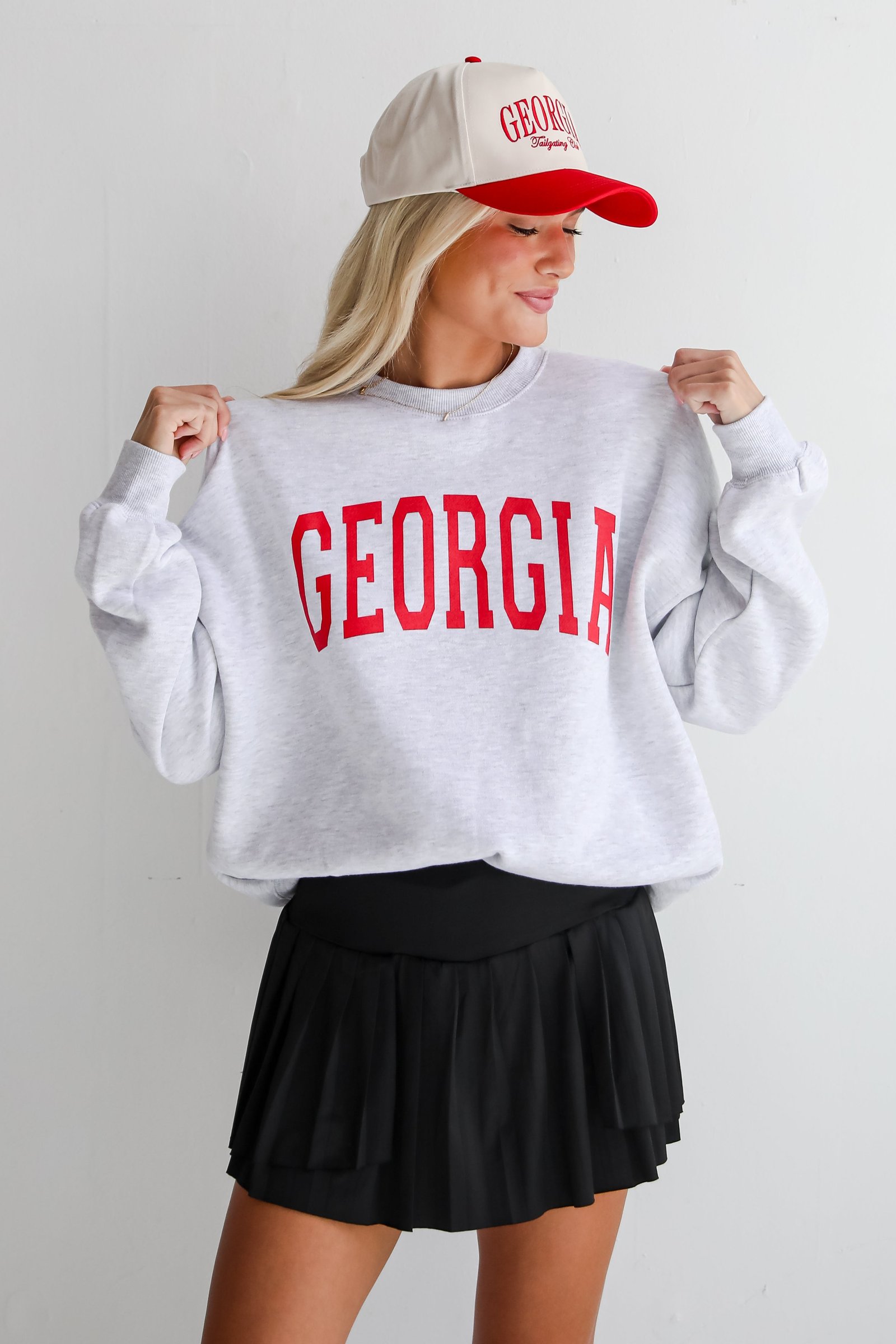 Heather Grey Georgia Sweatshirt EO12